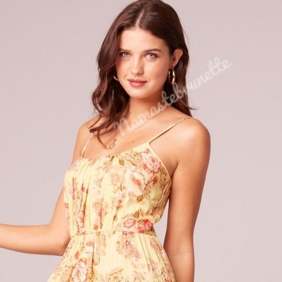 NWT $98 Band of Gypsies Boho Floral Tiered Dress - Picture 5 of 17